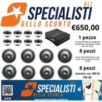 1 SP AUDIO SP-3000.1D2 - 8 X 6FE200 - 8 X TWEETER CAR 200W 1DB