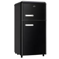 Dcg frigorifero 110lt doppia porta retro' nero
