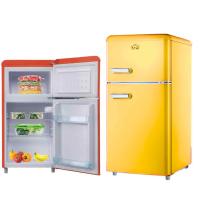 Dcg frigorifero 100lt retro' giallo