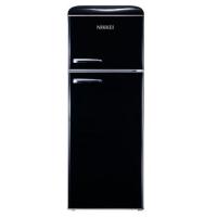 Frigorifero Doppia Porta Retro' Vintage Nikkei 215 lt nero classe E 148,2x55,2x62,1