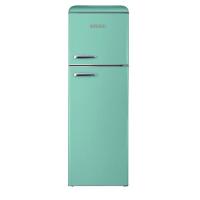 Frigorifero Doppia Porta Retro' Vintage Nikkei 215 lt Verde Acqua classe E 148,2x55,2x62,1
